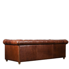 Load image into Gallery viewer, Gentleman’s Club Three Seater Chesterfield Sofa
