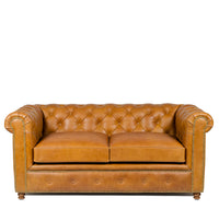 Gentleman's Club Two Seater Chesterfield Sofa