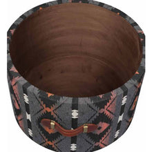 Load image into Gallery viewer, Traditional Textile Round Pouffe
