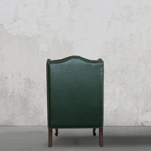 Load image into Gallery viewer, Heritage Wing Chair- Bottle Green
