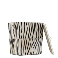 Sofia Genuine Hair-on Leather 20 L Laundry Bin