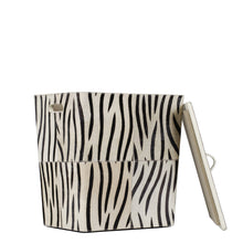 Load image into Gallery viewer, Sofia Genuine Hair-on Leather 20 L Laundry Bin
