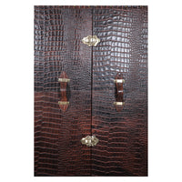 Heritage Trunk Bar on Stand - Vintage Brown Tan
