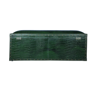 Long Seating and Storage Trunk - Bottle Green