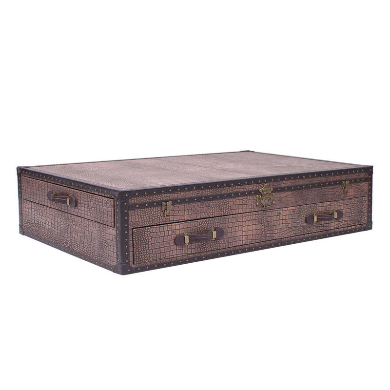 Vintage Streamer Trunk Coffee Table