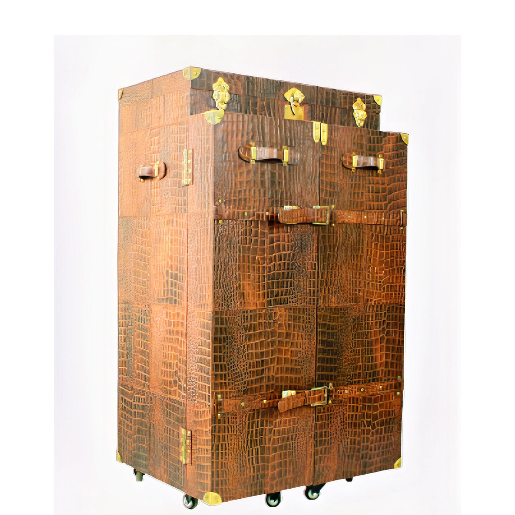Heritage Club Bar Cart - Vintage Brown Tan