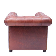 Load image into Gallery viewer, Gentleman&#39;s Club Single Seater Chesterfield Sofa
