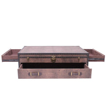 Load image into Gallery viewer, Vintage Streamer Trunk Coffee Table
