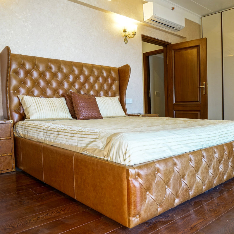 Chesterfield Wing Back Bed