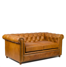 Load image into Gallery viewer, Gentleman&#39;s Club Two Seater Chesterfield Sofa
