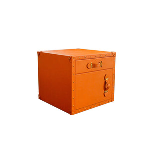 Bed Side Table - Tangerine