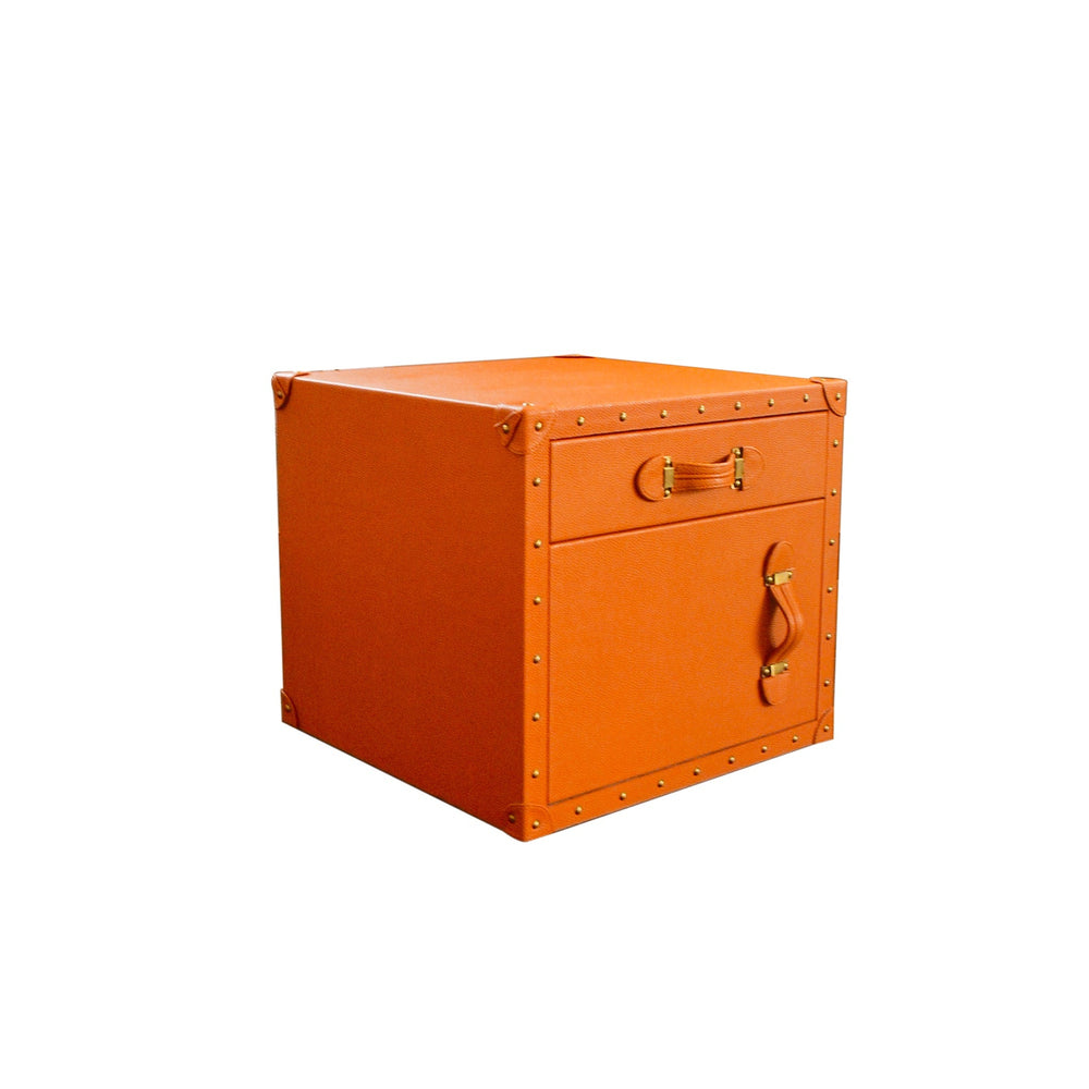 Bed Side Table - Tangerine