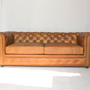 Gentleman's Club Three Seater Chesterfield Sofa