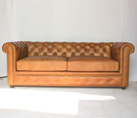 Gentleman's Club Three Seater Chesterfield Sofa