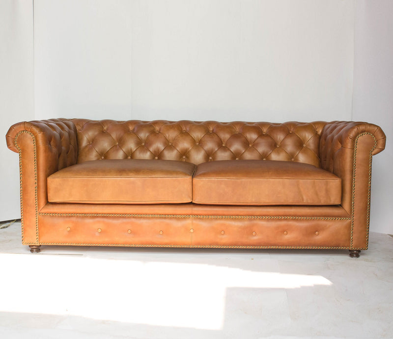 Gentleman's Club Three Seater Chesterfield Sofa