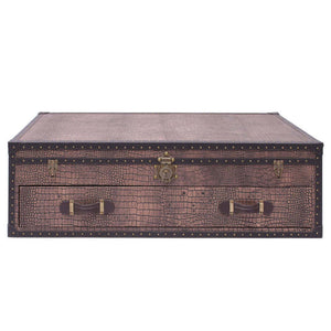 Vintage Streamer Trunk Coffee Table