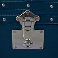 Long Seating and Storage Trunk - Vintage Blue