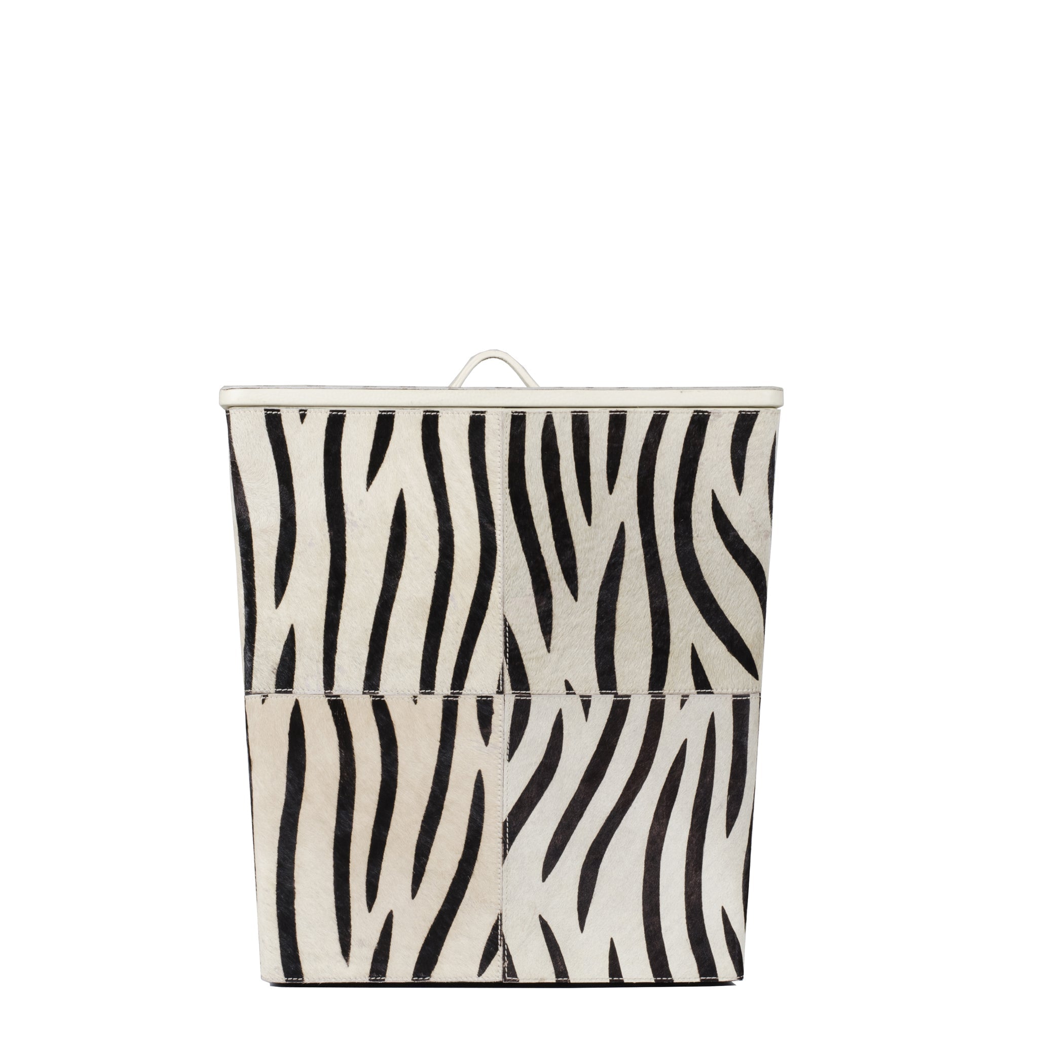 Sofia Genuine Hair-on Leather 20 L Laundry Bin