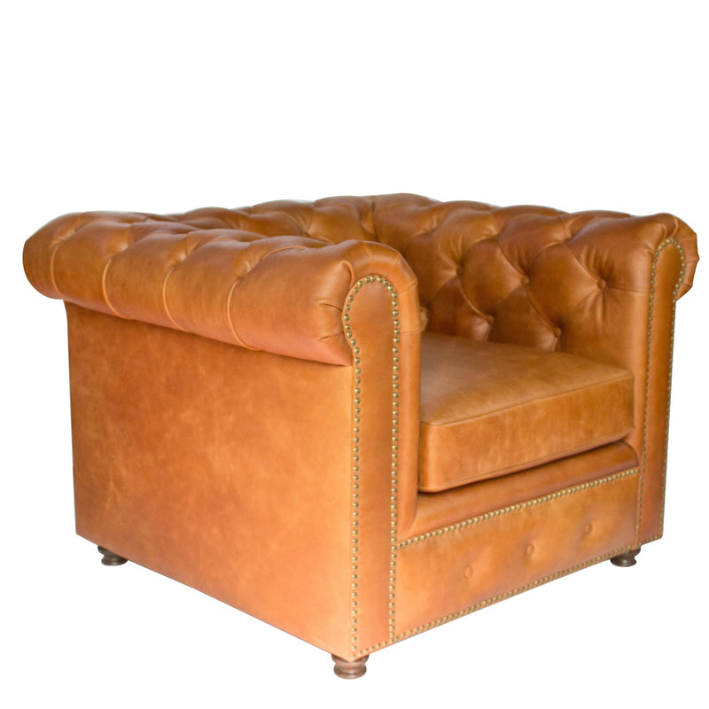 Gentleman's Club Single Seater Chesterfield Sofa