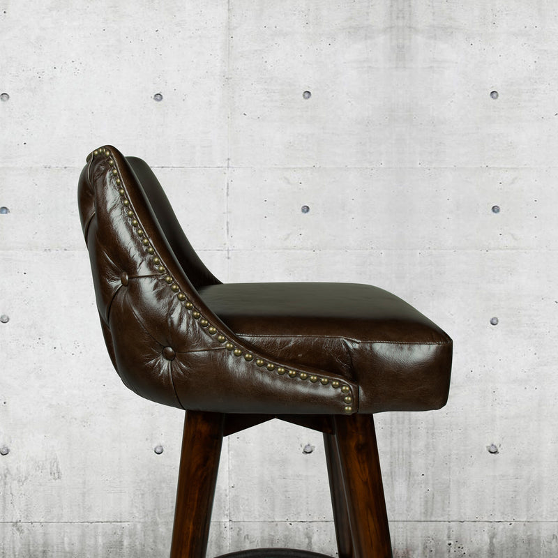 Manhattan Bar Stool with Curved Back