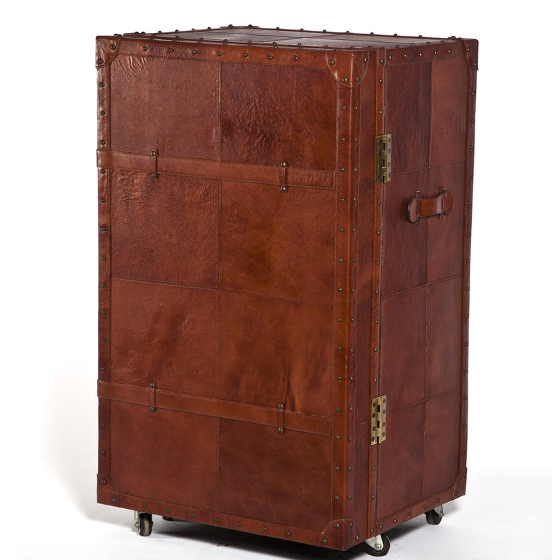 Single Door Trunk Bar - Vintage Brown