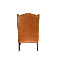 Heritage Wing Chair in Tangerine
