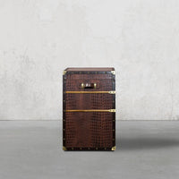 Streamer Trunk Chest of Drawers - Vintage Brown