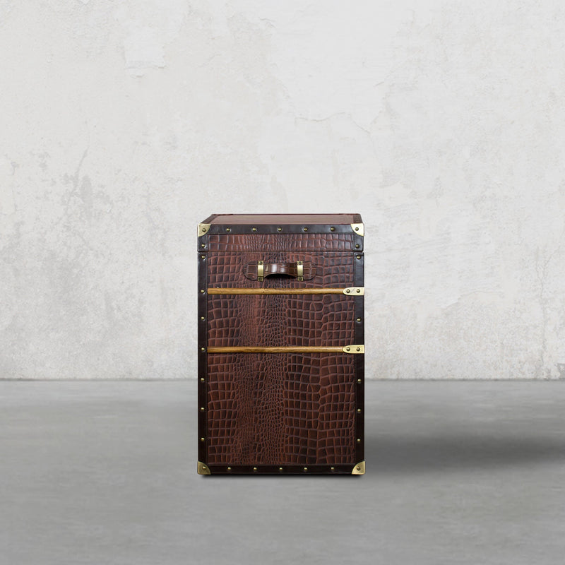 Streamer Trunk Chest of Drawers - Vintage Brown