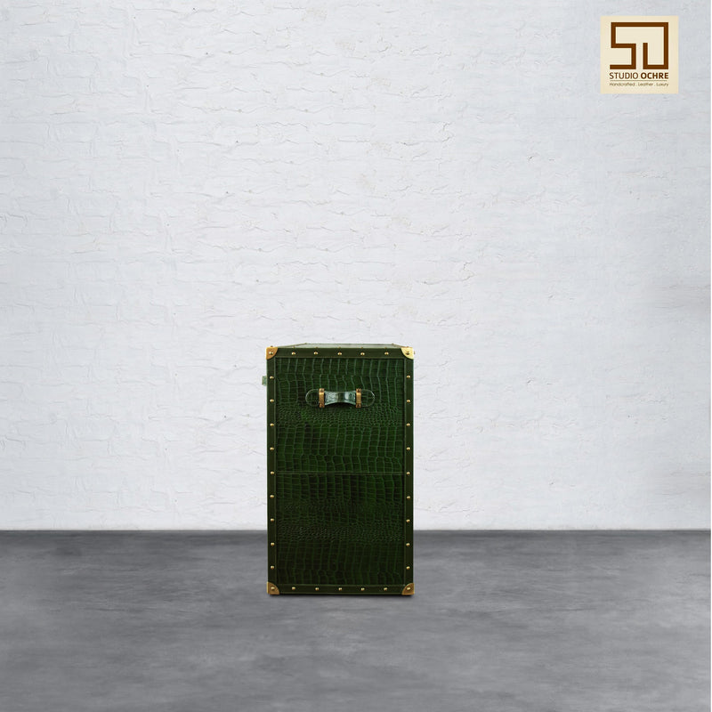 Vintage Trunk Cabinet - Bottle Green