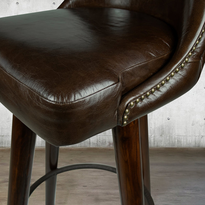 Manhattan Bar Stool with Curved Back