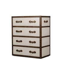 Vintage Trunk Chest of Drawers - Cream