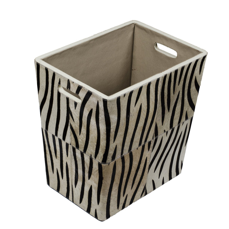 Sofia Genuine Hair-on Leather 20 L Laundry Bin