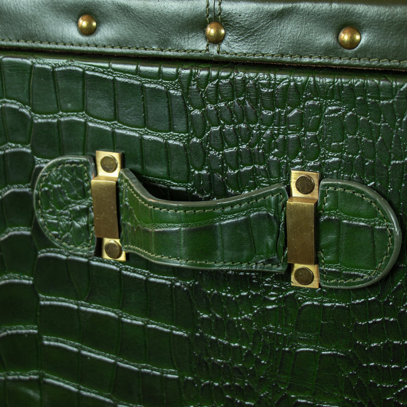 Vintage Trunk Cabinet - Bottle Green