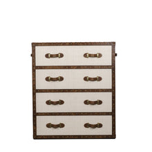 Load image into Gallery viewer, Vintage Trunk Chest of Drawers - Cream
