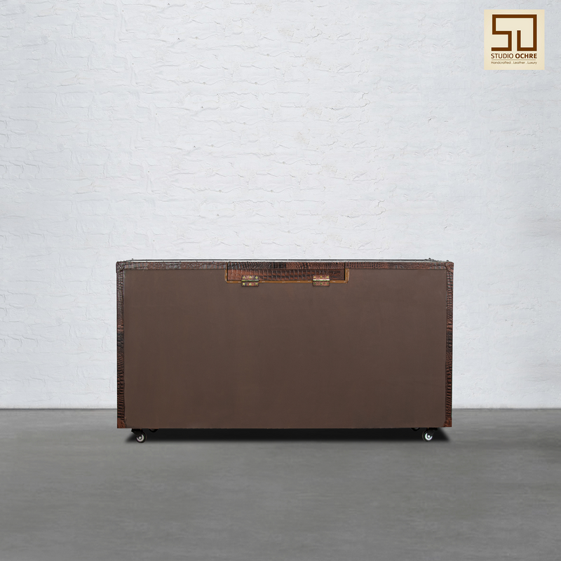 Manhattan Potable Bar Console - Espresso Brown