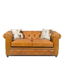 Load image into Gallery viewer, Gentleman&#39;s Club Two Seater Chesterfield Sofa
