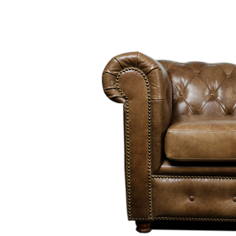 Gentleman’s Club Three Seater Chesterfield Sofa