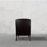 Directors Wing Chair in Espresso Brown
