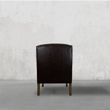 Load image into Gallery viewer, Directors Wing Chair in Espresso Brown
