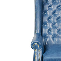 Heritage Wing Chair in Blue