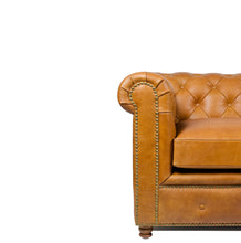 Load image into Gallery viewer, Gentleman&#39;s Club Two Seater Chesterfield Sofa
