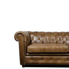 Load image into Gallery viewer, Gentleman’s Club Three Seater Chesterfield Sofa

