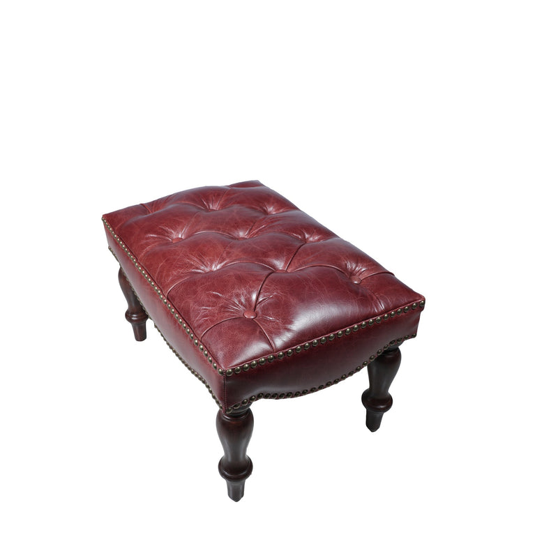 Heritage Wing Reading Chair with Foot Stool