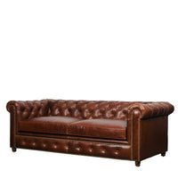 Gentleman’s Club Three Seater Chesterfield Sofa