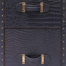 Load image into Gallery viewer, Directors Desk in Black Leather
