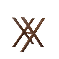 Tray On Stand in Brown Leather