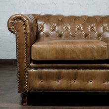 Load image into Gallery viewer, Gentleman’s Club Three Seater Chesterfield Sofa
