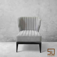 Load image into Gallery viewer, Directors Wing Chair in Espresso Brown
