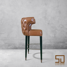 Load image into Gallery viewer, Timothy Bar Stool (Italian Leather)
