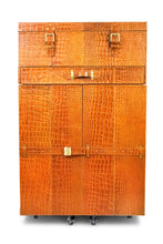 Load image into Gallery viewer, Heritage Trunk Bar Cart - Tan
